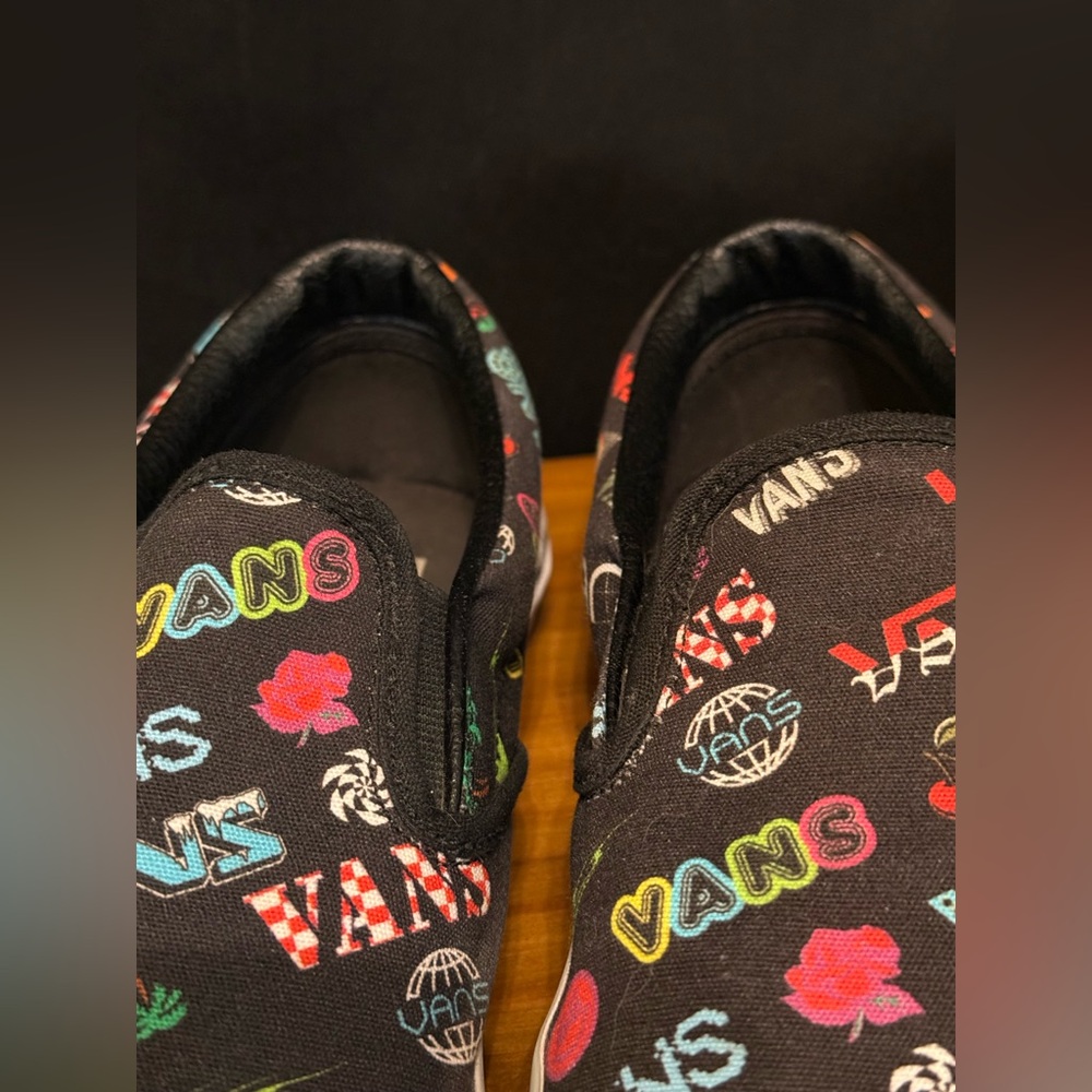 Vans Classic Slip-On Disruptive Men's Size 9.5 Women's Size 11 Sneakers Black - Picture 10 of 13